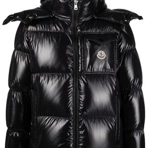 Moncler Shiny Black Puffer Jacket